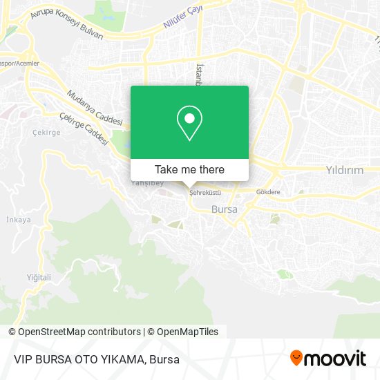 VIP BURSA OTO YIKAMA map