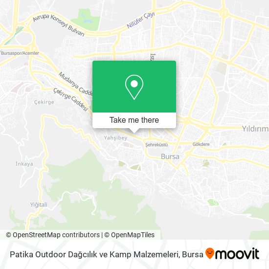 Patika Outdoor Dağcılık ve Kamp Malzemeleri map