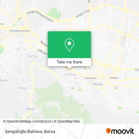 Şengüloğlu Baklava map