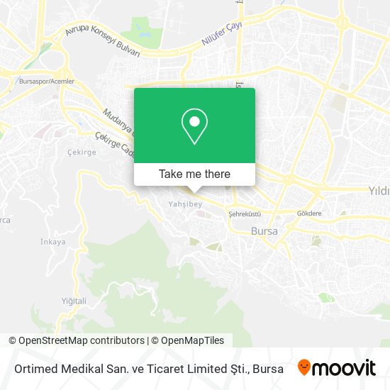 Ortimed Medikal San. ve Ticaret Limited Şti. map