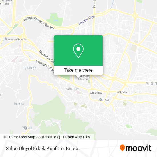 Salon Uluyol Erkek Kuaförü map