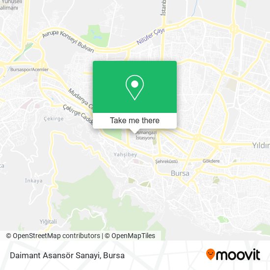 Daimant Asansör Sanayi map