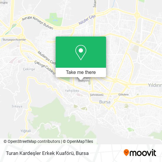 Turan Kardeşler Erkek Kuaförü map