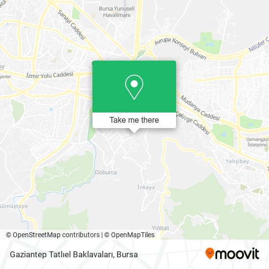 Gaziantep Tatlıel Baklavaları map