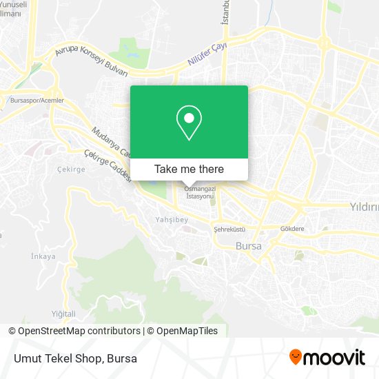 Umut Tekel Shop map