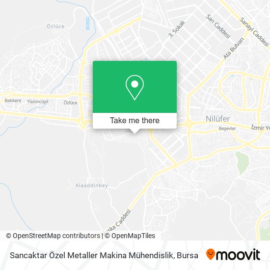 Sancaktar Özel Metaller Makina Mühendislik map