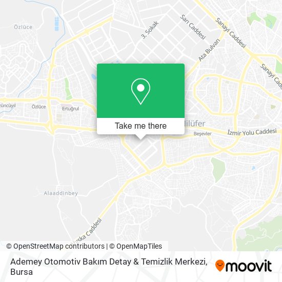 Ademey Otomotiv Bakım Detay & Temizlik Merkezi map