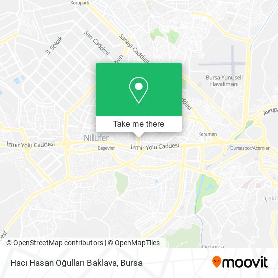 Hacı Hasan Oğulları Baklava map