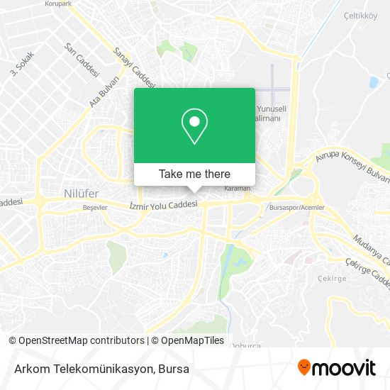 Arkom Telekomünikasyon map