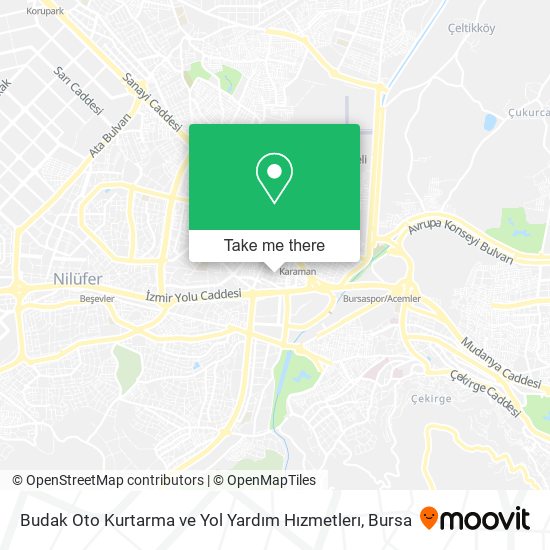 Budak Oto Kurtarma ve Yol Yardım Hızmetlerı map