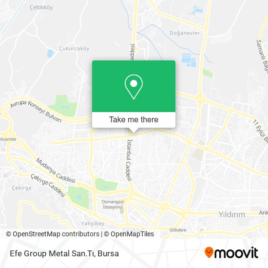 Efe Group Metal San.Tı map