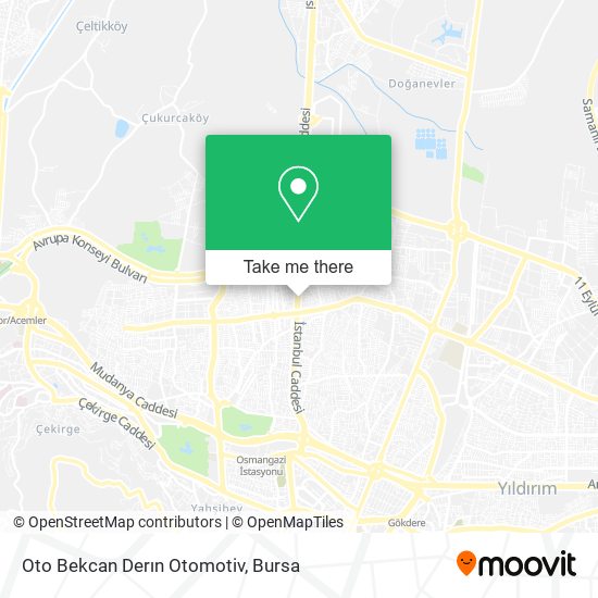 Oto Bekcan Derın Otomotiv map