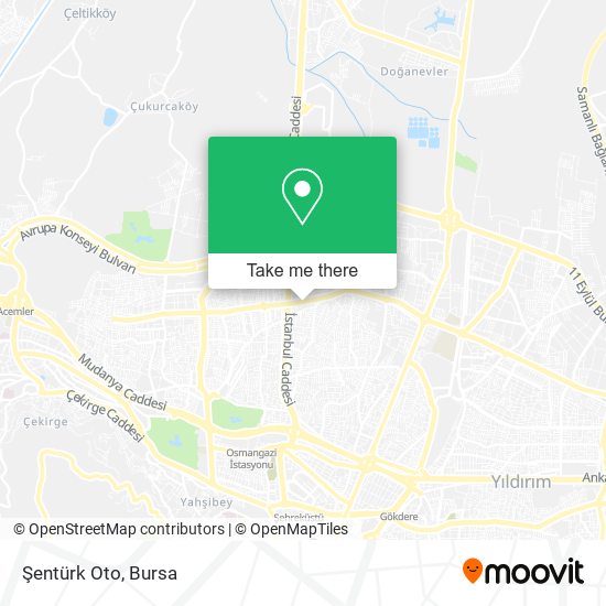 Şentürk Oto map