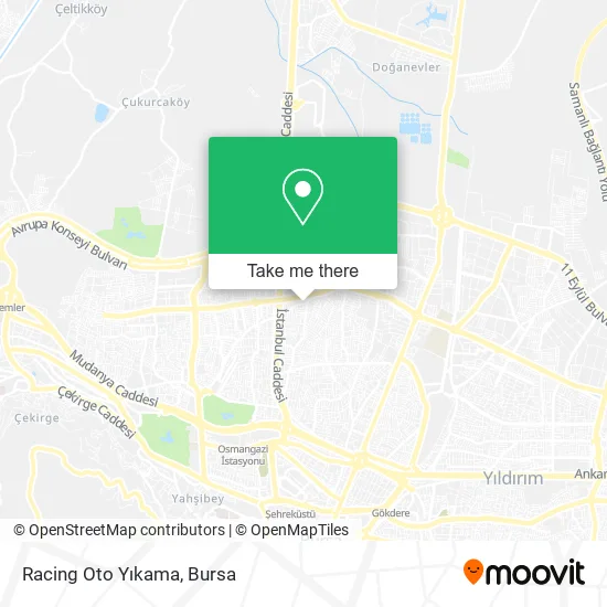 Racing Oto Yıkama map