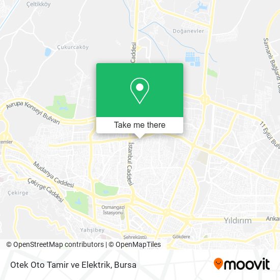 Otek Oto Tamir ve Elektrik map