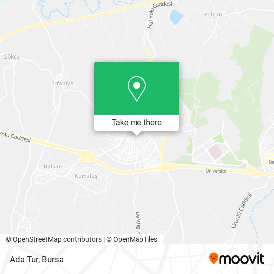 Ada Tur map