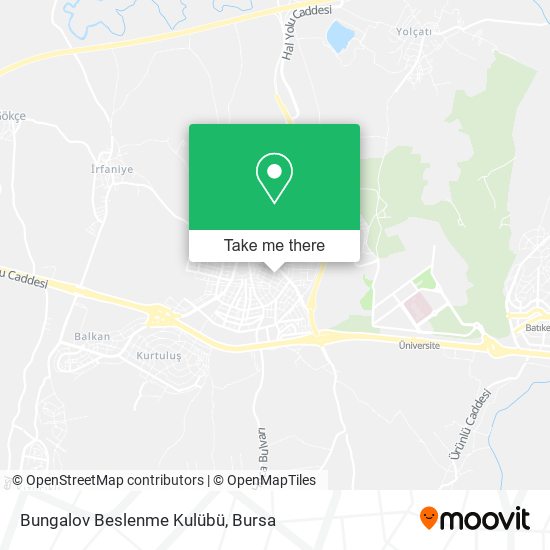 Bungalov Beslenme Kulübü map