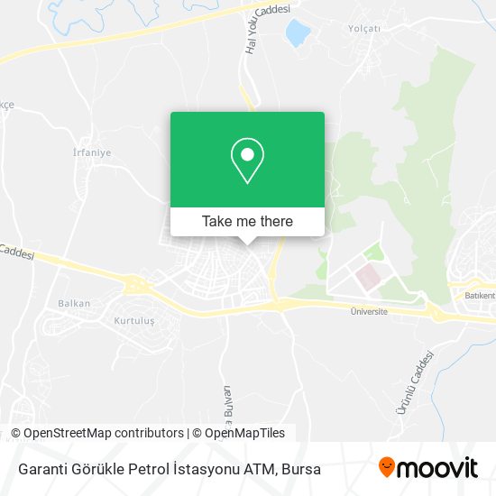 Garanti Görükle Petrol İstasyonu ATM map