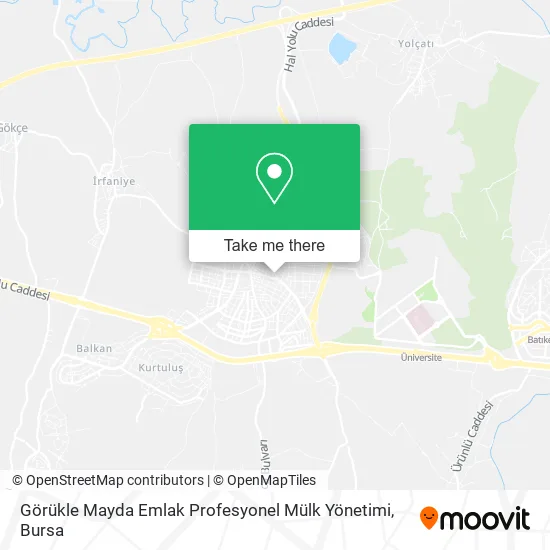 Görükle Mayda Emlak Profesyonel Mülk Yönetimi map
