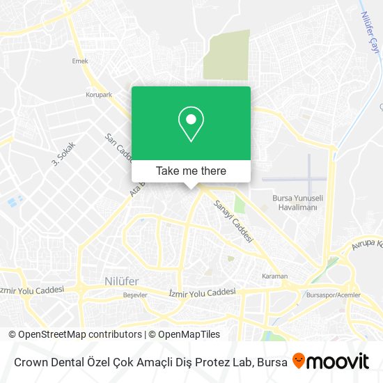Crown Dental Özel Çok Amaçli Diş Protez Lab map
