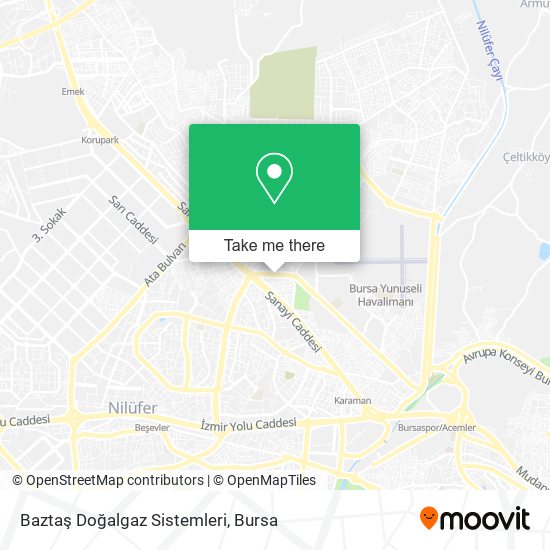 Baztaş Doğalgaz Sistemleri map