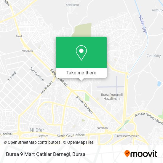 Bursa 9 Mart Çatlılar Derneği map