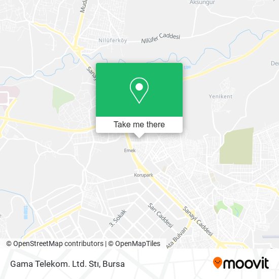 Gama Telekom. Ltd. Stı map