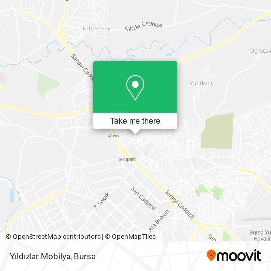 Yıldızlar Mobilya map