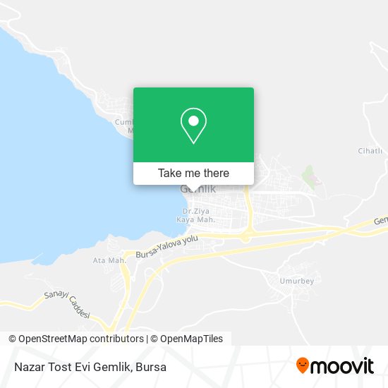 Nazar Tost Evi Gemlik map