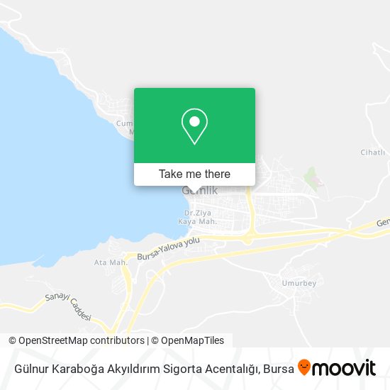 Gülnur Karaboğa Akyıldırım Sigorta Acentalığı map