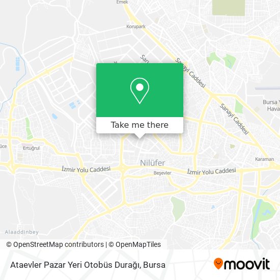 Ataevler Pazar Yeri Otobüs Durağı map