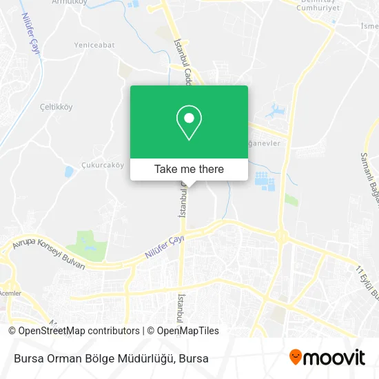 Bursa Orman Bölge Müdürlüğü map