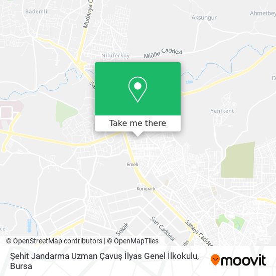 Şehit Jandarma Uzman Çavuş İlyas Genel İlkokulu map