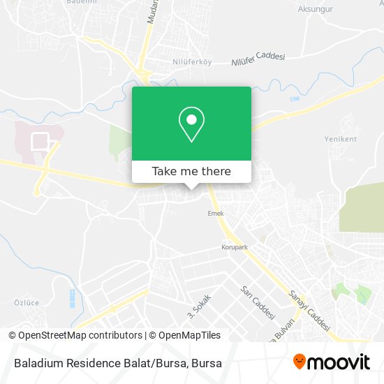 Baladium Residence Balat/Bursa map