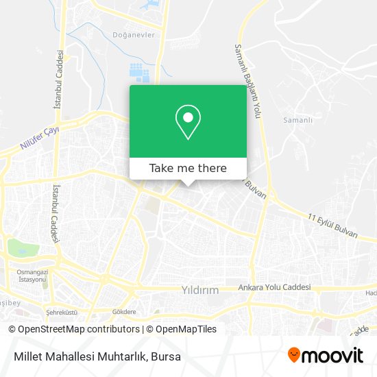 Millet Mahallesi Muhtarlık map