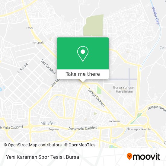 Yeni Karaman Spor Tesisi map