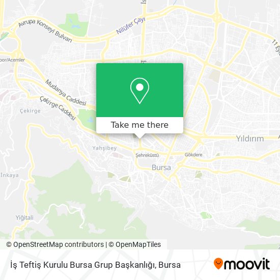 İş Teftiş Kurulu Bursa Grup Başkanlığı map