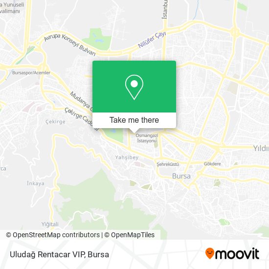 Uludağ Rentacar VIP map