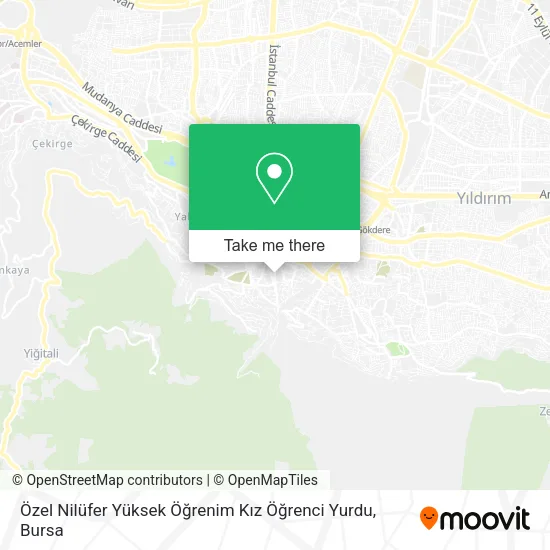 Özel Nilüfer Yüksek Öğrenim Kız Öğrenci Yurdu map