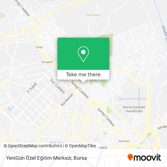 YeniGün Özel Eğitim Merkezi map