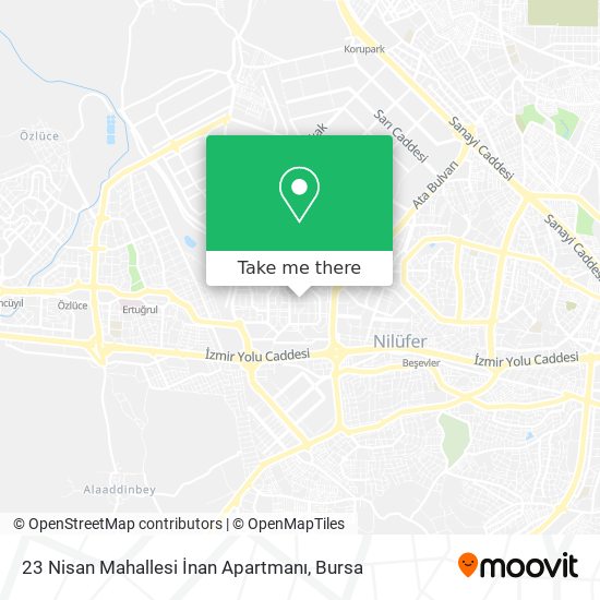 23 Nisan Mahallesi İnan Apartmanı map