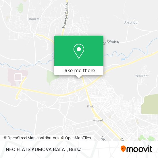 NEO FLATS KUMOVA BALAT map