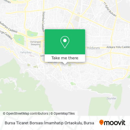 Bursa Ticaret Borsası İmamhatip Ortaokulu map