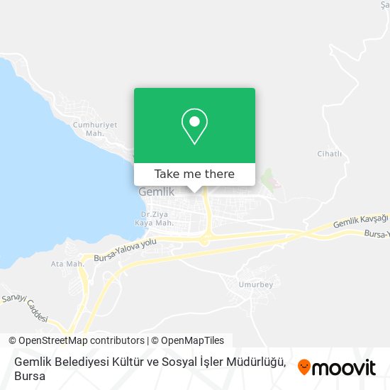 Gemlik Belediyesi Kültür ve Sosyal İşler Müdürlüğü map