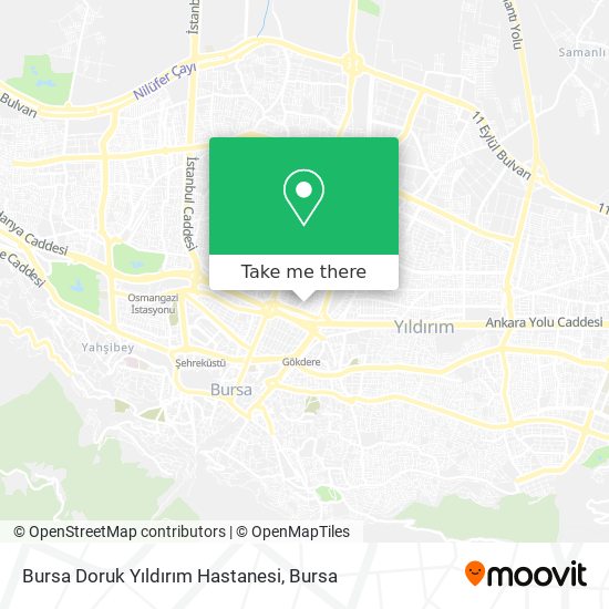 Bursa Doruk Yıldırım Hastanesi map