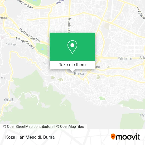 Koza Han Mescidi map