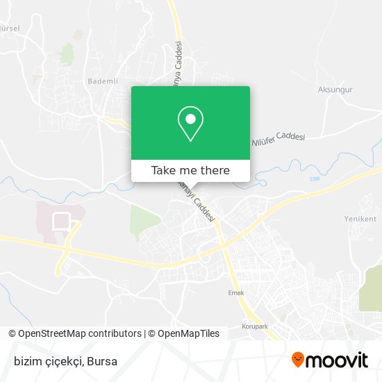 bizim çiçekçi map