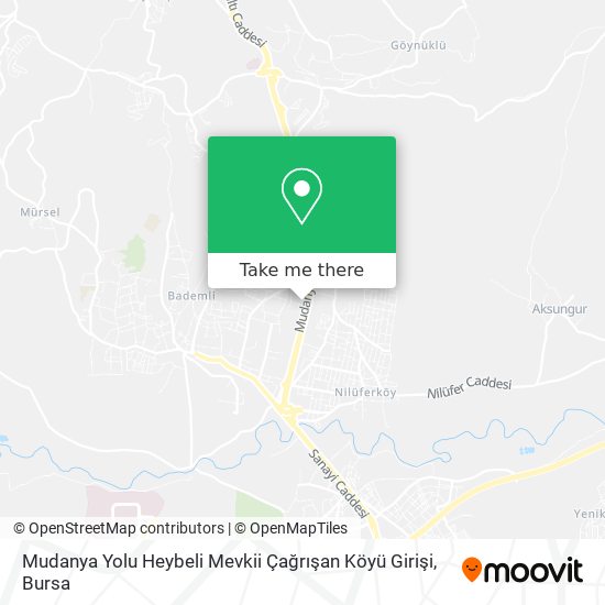 Mudanya Yolu Heybeli Mevkii Çağrışan Köyü Girişi map