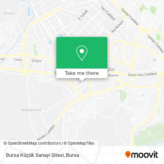 Bursa Küçük Sanayi Sitesi map