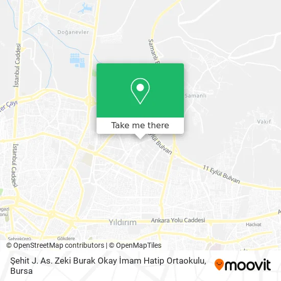 Şehit J. As. Zeki Burak Okay İmam Hatip Ortaokulu map